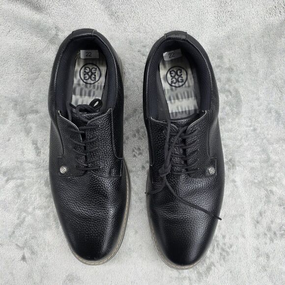 G/Fore G4 Gallivanter Golf Shoes Onyx Black Pebbled Leather Men’s Size 13 main image 9